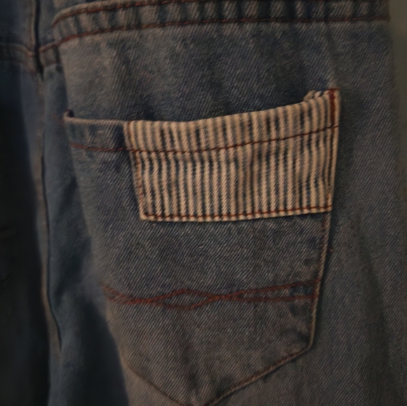 Pol Denim Overalls size medium blue‎ jean patchwork 100% cotton - Picture 4 of 7